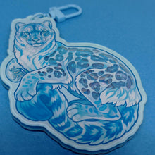 Load image into Gallery viewer, Blue raspberry slush acrylic shaker keyring