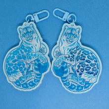 Load image into Gallery viewer, Blue raspberry slush acrylic shaker keyring