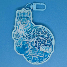 Load image into Gallery viewer, Blue raspberry slush acrylic shaker keyring