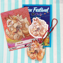 Load image into Gallery viewer, Fox Festival Blind Bag Acrylic charms - 18 kitsune designs
