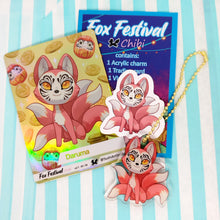 Load image into Gallery viewer, Fox Festival Blind Bag Acrylic charms - 18 kitsune designs
