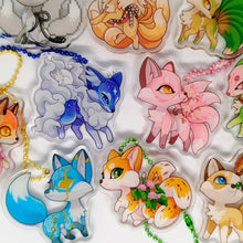 Load image into Gallery viewer, Fox Festival Blind Bag Acrylic charms - 18 kitsune designs
