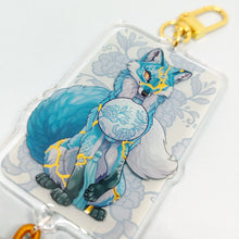 Load image into Gallery viewer, Kintsugi Fox Festival Tasseled Acrylic Charm Clip