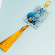 Load image into Gallery viewer, Kintsugi Fox Festival Tasseled Acrylic Charm Clip