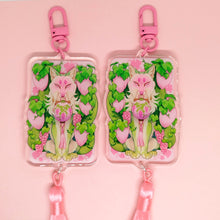 Load image into Gallery viewer, Pink Grape Fox Festival Tasseled Acrylic Charm Clip