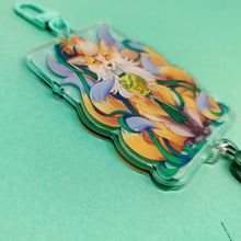 Load image into Gallery viewer, Onagadori Fox Festival Tasseled Acrylic Charm Clip