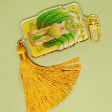 Load image into Gallery viewer, Ginkgo Fox Festival Tasseled Acrylic Charm Clip