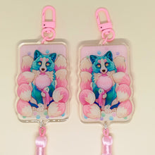 Load image into Gallery viewer, Mochi Fox Festival Tasseled Acrylic Charm Clip