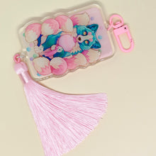 Load image into Gallery viewer, Mochi Fox Festival Tasseled Acrylic Charm Clip