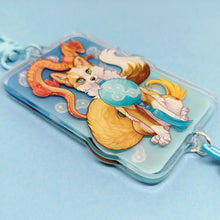 Load image into Gallery viewer, Dragon’s Apprentice Fox Festival Tasseled Acrylic Charm Clip