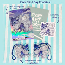Load image into Gallery viewer, Fox Festival Blind Bag Acrylic charms - 18 kitsune designs