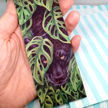 Load image into Gallery viewer, Monstera Adansonii & Jaguar ribboned bookmark