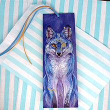 Load image into Gallery viewer, Gold foil Kintsugi ribboned bookmark