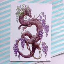 Load image into Gallery viewer, May 2022 Monthly Print + Sticker: Wisteria
