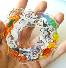 Load image into Gallery viewer, Okami Circle Large Acrylic Keyring