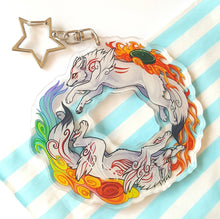 Load image into Gallery viewer, Okami Circle Large Acrylic Keyring