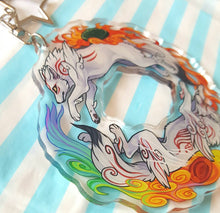 Load image into Gallery viewer, Okami Circle Large Acrylic Keyring