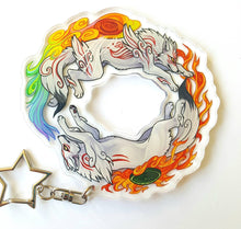 Load image into Gallery viewer, Okami Circle Large Acrylic Keyring