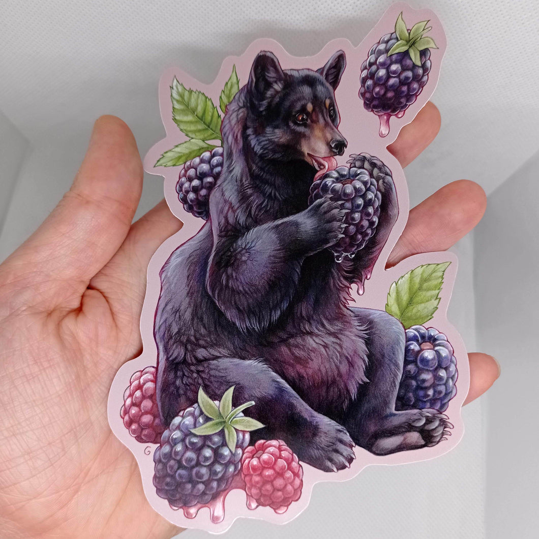Large vinyl sticker: Blackbearry
