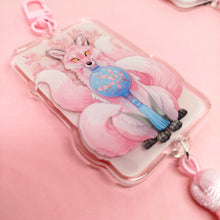 Load image into Gallery viewer, Sakura Fox Festival Tasseled Acrylic Charm Clip
