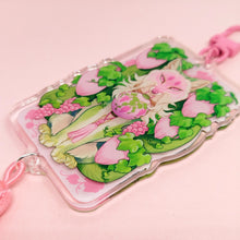 Load image into Gallery viewer, Pink Grape Fox Festival Tasseled Acrylic Charm Clip
