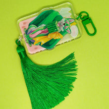 Load image into Gallery viewer, Square Melon Fox Festival Tasseled Acrylic Charm Clip
