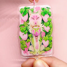 Load and play video in Gallery viewer, Pink Grape Fox Festival Tasseled Acrylic Charm Clip
