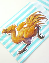 Load image into Gallery viewer, Large vinyl sticker: chocobo
