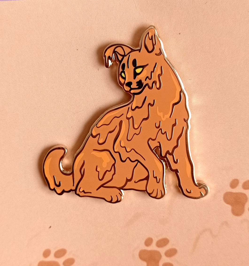 Caramel Caracal Hard Enamel Pin