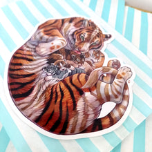 Load image into Gallery viewer, Large vinyl sticker: Tiger Family
