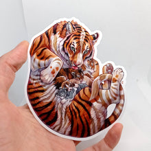 Load image into Gallery viewer, Large vinyl sticker: Tiger Family
