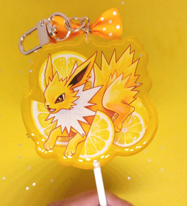 (Lemon Flavour) fruit lollipop acrylic keyring