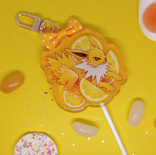 Load image into Gallery viewer, (Lemon Flavour) fruit lollipop acrylic keyring
