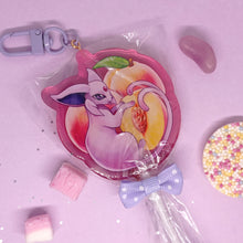 Load image into Gallery viewer, (Peach Flavour) fruit lollipop acrylic keyring
