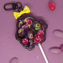 Load image into Gallery viewer, (Cherry Flavour) fruit lollipop acrylic keyring
