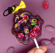 Load image into Gallery viewer, (Cherry Flavour) fruit lollipop acrylic keyring
