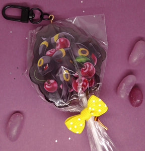 (Cherry Flavour) fruit lollipop acrylic keyring