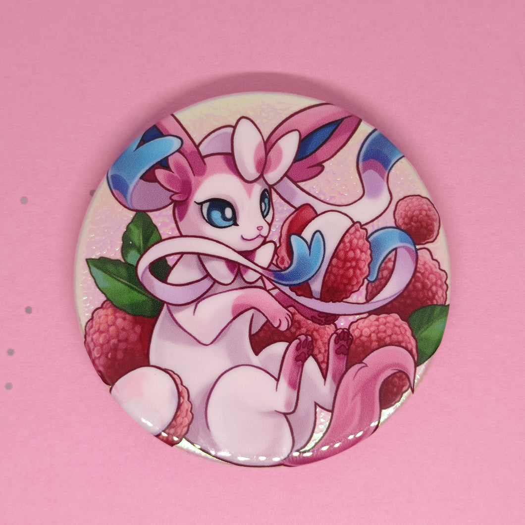 (Lychee) Holographic 59mm large can badge