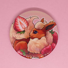 Load image into Gallery viewer, (Strawberry) Holographic 59mm large can badge
