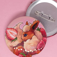 Load image into Gallery viewer, (Strawberry) Holographic 59mm large can badge
