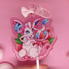 Load image into Gallery viewer, (Lychee Flavour) fruit lollipop acrylic keyring
