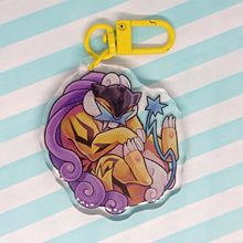 Load image into Gallery viewer, Raikou sleepy acrylic keyring
