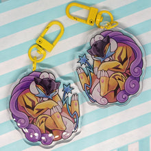 Load image into Gallery viewer, Raikou sleepy acrylic keyring
