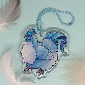 Legendary Henhouse Frost Chicken acrylic Charm