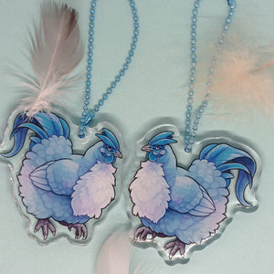 Legendary Henhouse Frost Chicken acrylic Charm