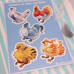 Legendary henhouse sticker sheet