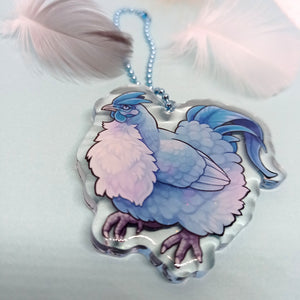 Legendary Henhouse Frost Chicken acrylic Charm