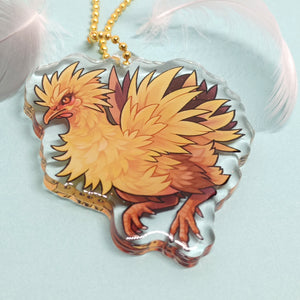 Legendary Henhouse shock Chicken acrylic Charm