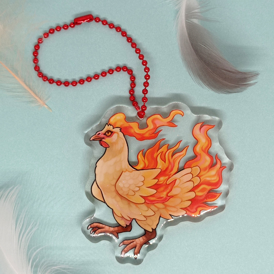 Legendary Henhouse Spice Chicken acrylic Charm