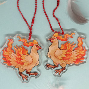 Full Set of 5 Legendary Henhouse Chicken acrylic Charm